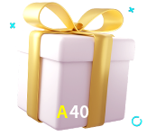 Receba seus bônus de boas-vindas no A40