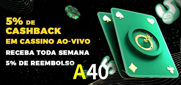 Promoções do cassino ao Vivo A40